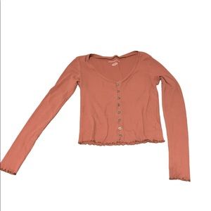 American Eagle, cute burnt orange crop top